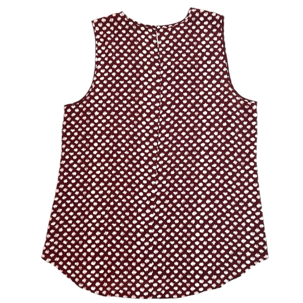 Theory Silk Bringam Painter Dot Blouse Top Size Large - Picture 4 of 8